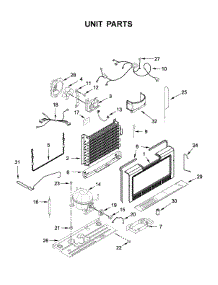 Unit Parts parts for Amana Upright Freezer AZF33X20DW04 from AppliancePartsPros.com