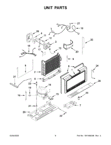 Unit Parts parts for Amana Upright Freezer AZF33X20DW06 from AppliancePartsPros.com