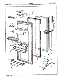 Fresh Food Door parts for Admiral Side-By-Side Refrigerator AZS22000/5L60A from AppliancePartsPros.com