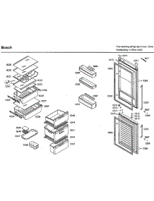 Door & Drawer Asy parts for Bosch Bottom-Mount Refrigerator B11CB50SSS/08 from AppliancePartsPros.com