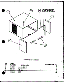 Outer Case Sleeve Accessory (S100 / P9930202r) parts for Amana Central Air Conditioner B12C3V/P1152002R from AppliancePartsPros.com