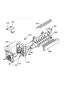 Ice Maker Assembly Parts parts for Amana Bottom-Mount Refrigerator B136CAL1-P1197503W from AppliancePartsPros.com