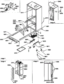 Roller Assembly And Back Unit parts for Amana Bottom-Mount Refrigerator B136CAL3-P1197501W from AppliancePartsPros.com