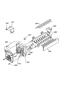 Ice Maker Assembly Parts parts for Amana Bottom-Mount Refrigerator B136CAL3-P1197501W from AppliancePartsPros.com