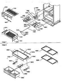 Shelving parts for Amana Bottom-Mount Refrigerator B136CAR1-P1197504W from AppliancePartsPros.com