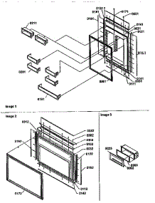 Door Assemblies parts for Amana Bottom-Mount Refrigerator B136CAR1-P1197504W from AppliancePartsPros.com