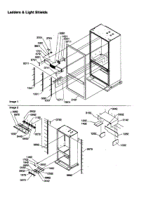Ladders And Light Shields parts for Amana Bottom-Mount Refrigerator B136CAR1-P1318404W from AppliancePartsPros.com