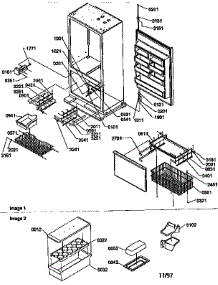 Drawers, Hinges And Accessories parts for Amana Bottom-Mount Refrigerator B136CAR3-P1197502W from AppliancePartsPros.com
