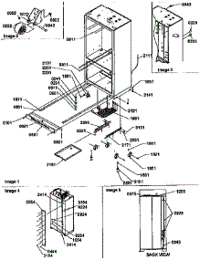 Roller Assembly And Back Unit parts for Amana Bottom-Mount Refrigerator B136CAR3-P1197502W from AppliancePartsPros.com
