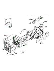 Ice Maker Assembly Parts parts for Amana Bottom-Mount Refrigerator B136CAR3-P1197502W from AppliancePartsPros.com