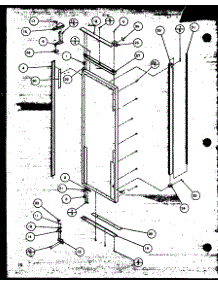Refrigerator Door (Sbi20mw / P1120102ww) (Sbd20mw / P1120201ww) parts for Amana Side-By-Side Refrigerator B18-P1107201W from AppliancePartsPros.com