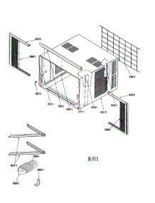 Outer Case parts for Amana Room Air Conditioner B18M33PCEH-P1215011R from AppliancePartsPros.com