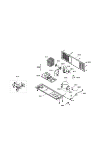 Compressor / Water Valve parts for Bosch Side-By-Side Refrigerator B20CS50SNS/02 from AppliancePartsPros.com