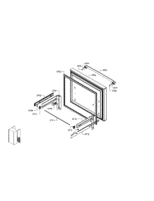 Freezer Door parts for Bosch Bottom-Mount Refrigerator B26FT50SNS/01 from AppliancePartsPros.com