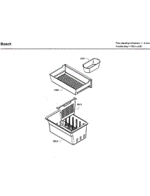 Rack Asy parts for Bosch Bottom-Mount Refrigerator B26FT80SNS/04 from AppliancePartsPros.com