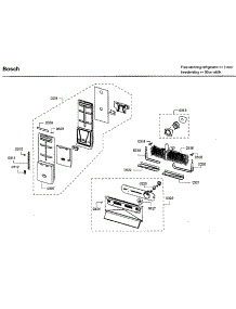 Evap parts for Bosch Bottom-Mount Refrigerator B26FT80SNS/05 from AppliancePartsPros.com