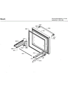 Freezer Drawer parts for Bosch Bottom-Mount Refrigerator B26FT80SNS/05 from AppliancePartsPros.com