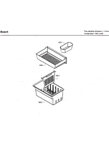 Rack Asy parts for Bosch Bottom-Mount Refrigerator B26FT80SNS/06 from AppliancePartsPros.com