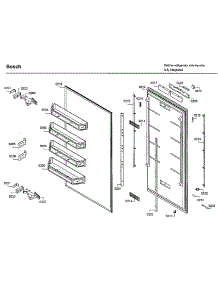 Door & Shelf parts for Bosch Side-By-Side Refrigerator B30IR800SP/01 from AppliancePartsPros.com