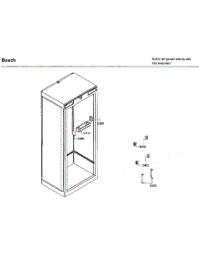 Support Asy parts for Bosch Side-By-Side Refrigerator B30IR800SP/01 from AppliancePartsPros.com