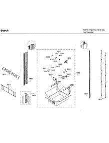 Support Asy parts for Bosch Side-By-Side Refrigerator B30IR800SP/01 from AppliancePartsPros.com