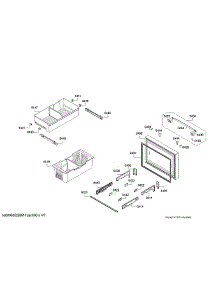 Freezer Door & Drawers Parts parts for Bosch Bottom-Mount Refrigerator B36CD50SNS/01 from AppliancePartsPros.com