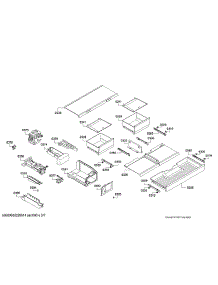 Ice Maker & Drawer Parts parts for Bosch Bottom-Mount Refrigerator B36CD50SNS/02 from AppliancePartsPros.com