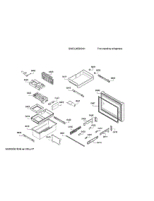 Freezer Door & Drawer parts for Bosch Bottom-Mount Refrigerator B36CL80ENS/01 from AppliancePartsPros.com