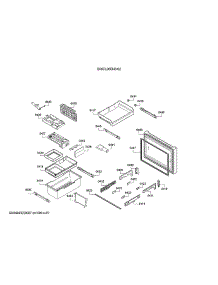 Freezer Door Parts parts for Bosch Bottom-Mount Refrigerator B36CL80ENS/02 from AppliancePartsPros.com