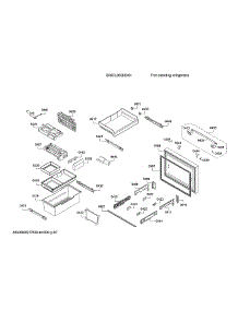 Freezer Door & Drawers parts for Bosch Bottom-Mount Refrigerator B36CL80SNS/01 from AppliancePartsPros.com