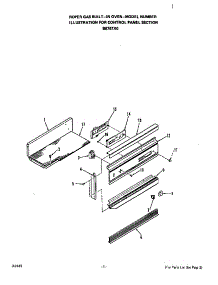 Control Panel parts for Roper Gas Range B6757*0 from AppliancePartsPros.com