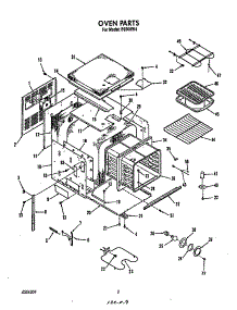 Oven parts for Roper Electric Range B9308*4 from AppliancePartsPros.com