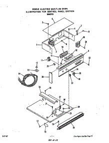 Control Panel parts for Roper Electric Range B9457*0 from AppliancePartsPros.com