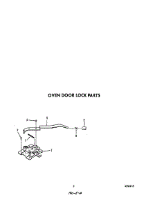 Oven Door Lock parts for Roper Electric Range B9608*4 from AppliancePartsPros.com