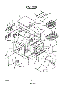 Oven parts for Roper Electric Range B9608*4 from AppliancePartsPros.com
