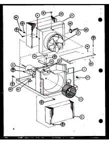 Evaporator And Fan Motor parts for Amana Room Air Conditioner B9C3HES/P9920814R from AppliancePartsPros.com