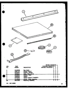 Window Board & Parts List parts for Amana Room Air Conditioner B9C3HES/P9920814R from AppliancePartsPros.com