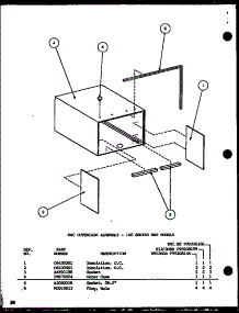 Rac Outercase Assembly - 100 Series Hes Models parts for Amana Room Air Conditioner B9C3HES/P9920814R from AppliancePartsPros.com