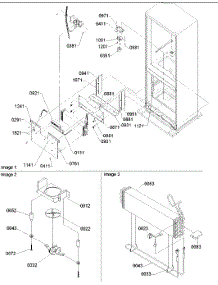 Evaporator Area parts for Amana Bottom-Mount Refrigerator BB20VPSE-P1321302WE from AppliancePartsPros.com