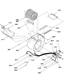 Blower Assembly - 60M Btu Models (Bba60a2a / P1206404c) (Bbc36a2a / P1206405c) (Bbc48a2a / P1206407c) (Bbc60a2a / P1206406c) parts for Amana Central Air Conditioner BBA60A2A/P1206404C from AppliancePartsPros.com