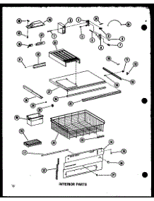 Interior Parts parts for Amana Bottom-Mount Refrigerator BC20D-P6023522W from AppliancePartsPros.com