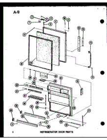 Refrigerator Door Parts parts for Amana Bottom-Mount Refrigerator BC20E-P747025W from AppliancePartsPros.com