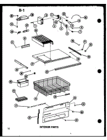 Interior Parts parts for Amana Bottom-Mount Refrigerator BC20EG-P747025WG from AppliancePartsPros.com