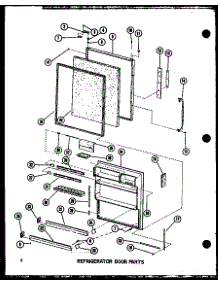 Refrigerator Door Parts parts for Amana Bottom-Mount Refrigerator BC20EL-P747023WL from AppliancePartsPros.com