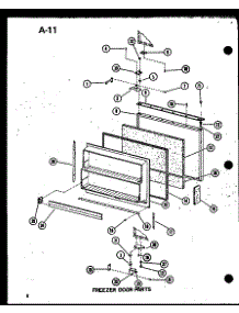 Freezer Door Parts parts for Amana Bottom-Mount Refrigerator BC20EL-P747025WL from AppliancePartsPros.com