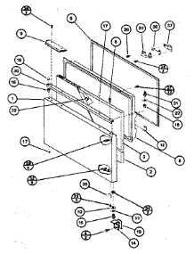 Freezer Door parts for Amana Bottom-Mount Refrigerator BC20J from AppliancePartsPros.com