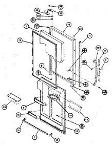 Refrigerator Door parts for Amana Bottom-Mount Refrigerator BC20J from AppliancePartsPros.com