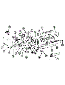 8 Cube Compact Ice Maker - Assembly No. D75671-5 parts for Amana Bottom-Mount Refrigerator BC20J from AppliancePartsPros.com