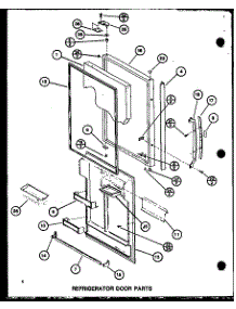 Refrigerator Door Parts (Bc20j / P7680812w) (Br20j / P7680813w) parts for Amana Bottom-Mount Refrigerator BC20J-P7680812W from AppliancePartsPros.com