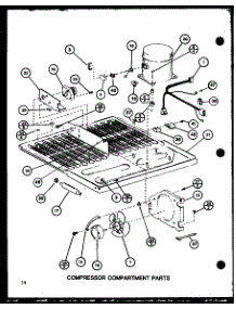 Compressor Compartment Parts (Bc20j / P7680812w) (Br20j / P7680813w) parts for Amana Bottom-Mount Refrigerator BC20J-P7680812W from AppliancePartsPros.com